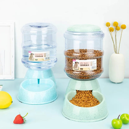 Automatic Pet Feeding and Water Bowl Dispensers