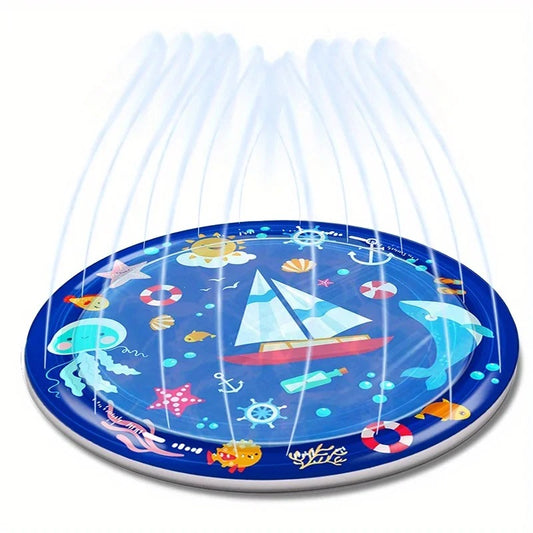 Inflatable Outdoor Pet Sprinkler Pool 100cm