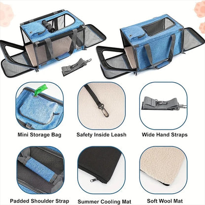 Breathable Mesh Cat Transport Bag